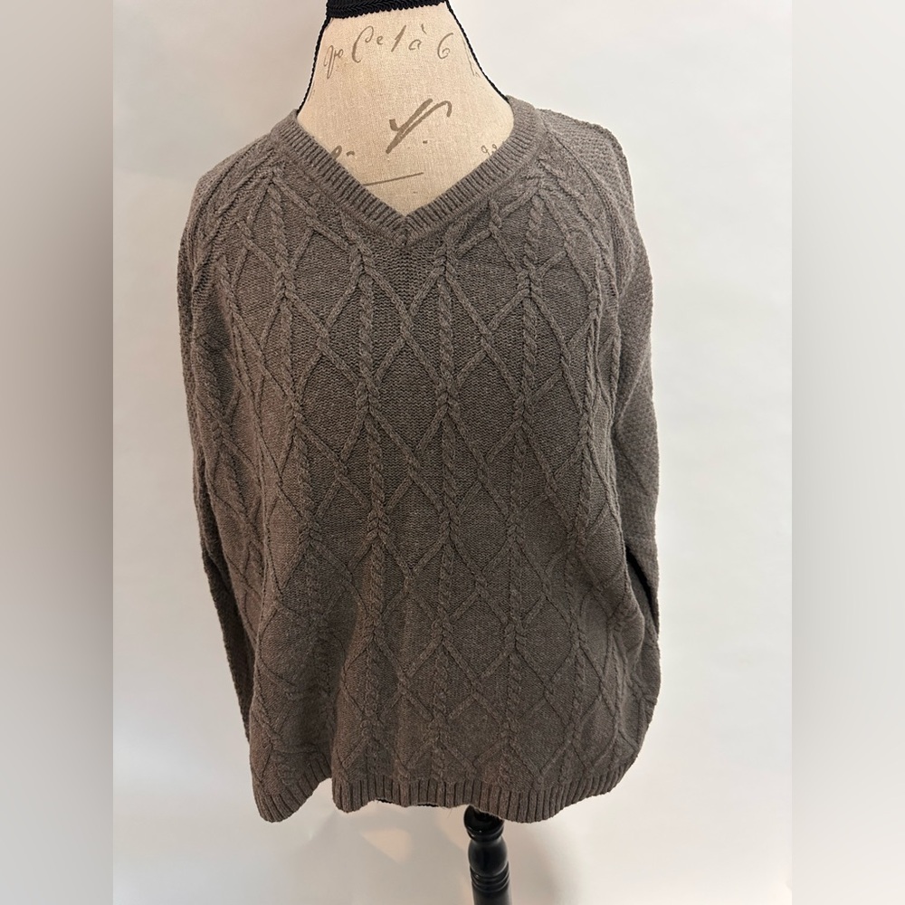 Sonoma Women’s V-Neck Cable Knit Sweater